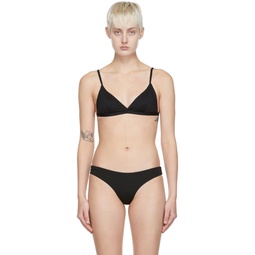 Black Genoa Bikini Top 221283F105000