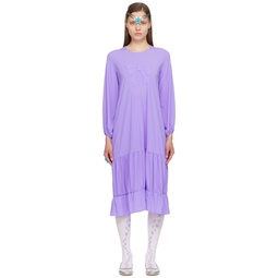 Purple 3D Bow Maxi Dress 241927F055002