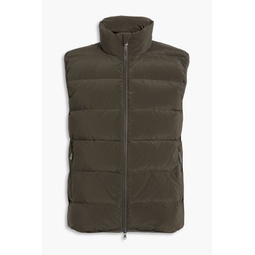 Quilted ripstop down vest