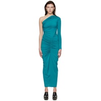 Blue Recycled Polyester Midi Dress 221302F054000