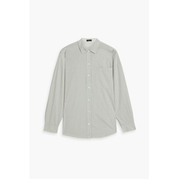 Pinstriped cotton-poplin shirt