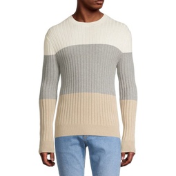 Striped Cashmere Blend Sweater