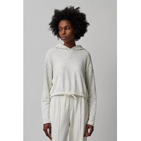 French Terry With Speckled Treatment Pullover - Chalk-Iron Grey