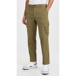 Washed Cotton Twill Cargo Pants