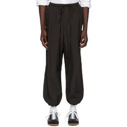 Brown Hand Dyed Trousers 241142M191022