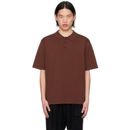 Brown Natural Dyed Polo 241142M195010