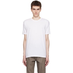 White Seamless T Shirt 232484M213005
