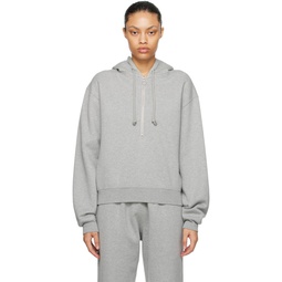 Gray High Count Heavy Hoodie 232484F097000