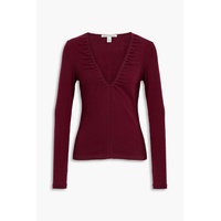 Ruched cashmere sweater