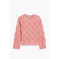 Pointelle-knit cashmere sweater
