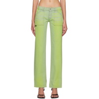 SSENSE Exclusive Green Jeans 231094F069005