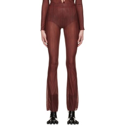 Burgundy Apartment Trousers 221094F087004