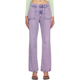 SSENSE Exclusive Purple Jeans 231094F069000
