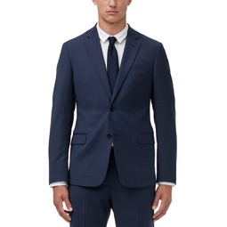 Armani Exchange Mens Slim-Fit Birdseye Suit Jacket Separate