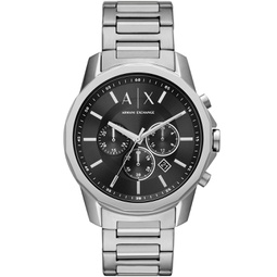 Mens Chronograph Stainless Steel Bracelet Watch 44mm