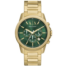 Mens Banks Chronograph Gold-Tone Stainless Steel Watch 44mm