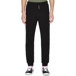 Mens Tailored Fit Elastic-Waist French Terry Logo Joggers