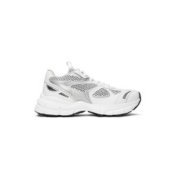 White   Silver Marathon Sneakers 241307F128005
