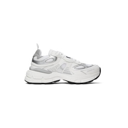 White   Silver Sphere Sneakers 241307F128029