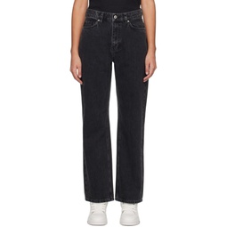 Black Sly Mid Rise Jeans 232307F069000