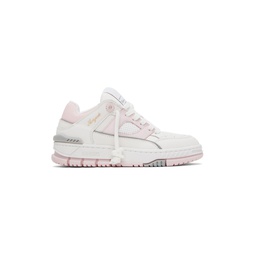 White   Pink Area Lo Sneakers 232307F128069
