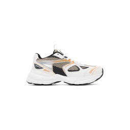 White   Black Marathon Sneakers 232307F128012