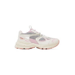 White   Pink Marathon Sneakers 232307F128017