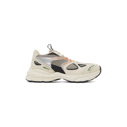 Off White   Tan Marathon Runner Sneakers 232307F128014