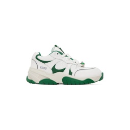 White   Green Catfish Lo Sneakers 231307F128058