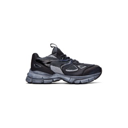 Black   Gray Marathon Runner Sneakers 231307M237048