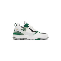 White   Green Astro Sneakers 232307M237003