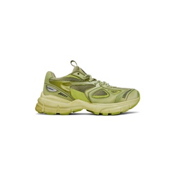Green Marathon Dip Dye Sneakers 231307F128040