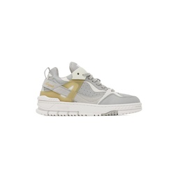 Gray   White Astro Sneakers 232307M237096
