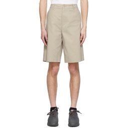 Beige Axis Shorts 241307M193003