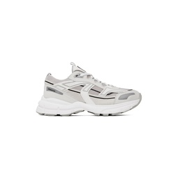 White   Gray Marathon R Trail Sneakers 231307M237013
