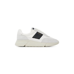 White   Gray Genesis Vintage Runner Sneakers 222307M237128