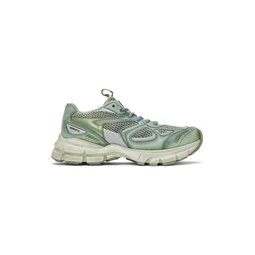 Green Dip Dye Marathon Sneakers 212307M237089