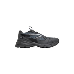 Gray   Black Marathon Runner Sneakers 231307M237140