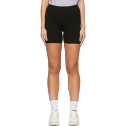 Black Wool Shorts 221307F088003