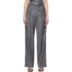 Gray Grio Trousers 231188F111028