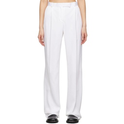 White Turin Trousers 221188F087013