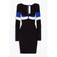 Your Body color-block ribbed-knit mini dress