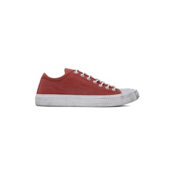 Red Faded Sneakers 231129M237010