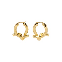 Gold Knot Earrings 231129M144015