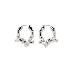Silver Knot Earrings 231129M144016