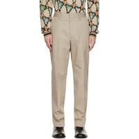 Beige Casual Trousers 222129M191032