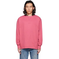 Pink Stamp Sweatshirt 222129M204034
