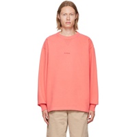Pink Bonded Sweatshirt 221129M204026
