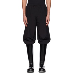 Black Regular Fit Trousers 232129M191004