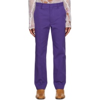 Purple Three Pocket Trousers 232129M191016